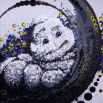Bibendum Inspecting Tire